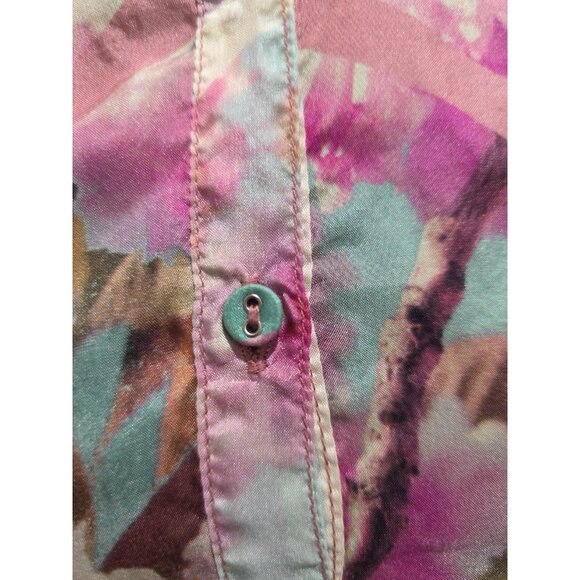 Johnny Was Hunny Nahia Tunic Size Small Boho Silk Top Blouse Floral Designer - Picture 6 of 12